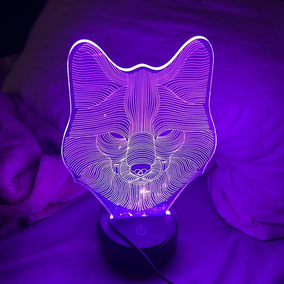 Wolf lamp with many different settings! New! - Picture 8 of 9